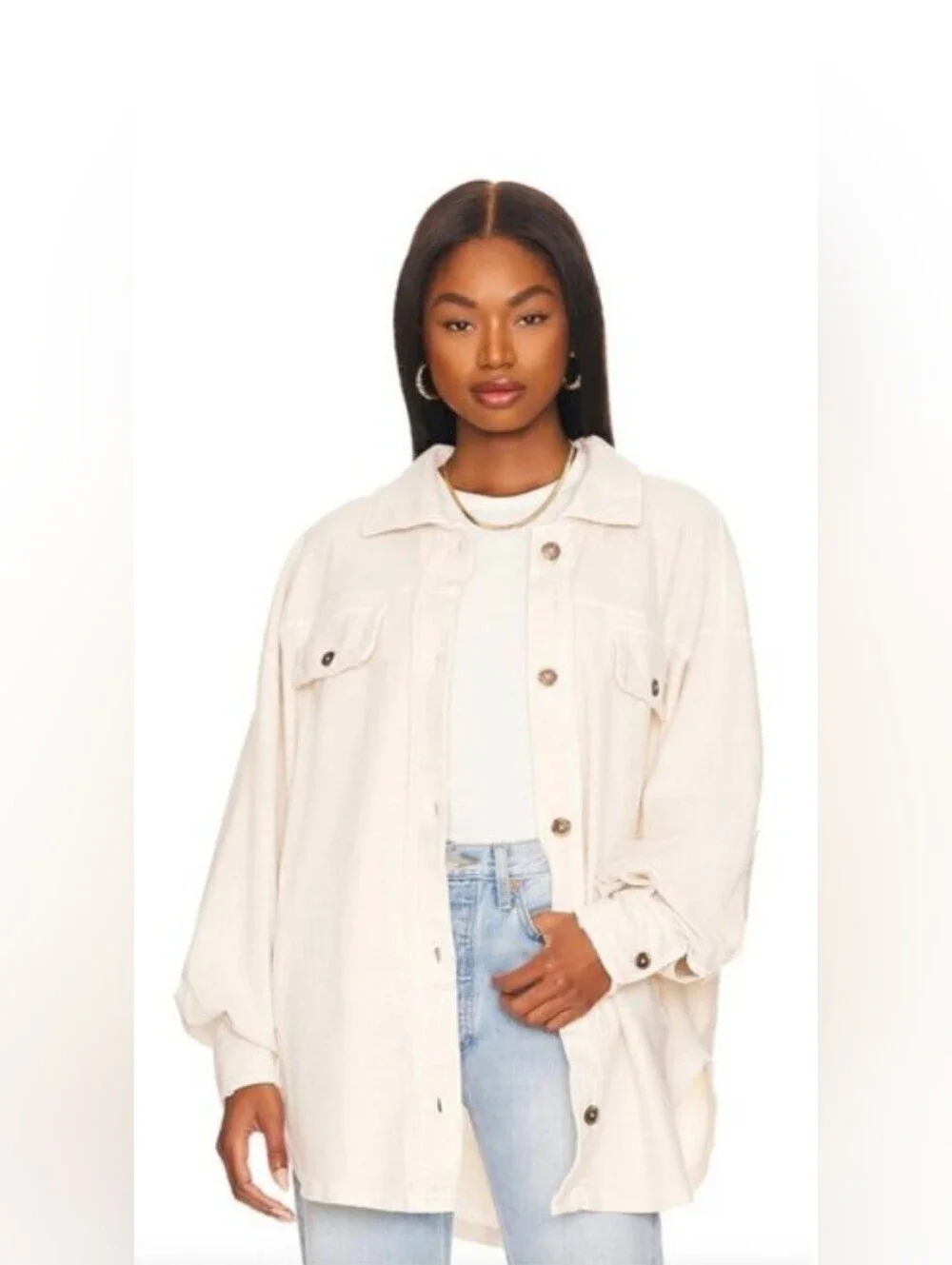 Free People Ruby Fleece Shacket, MEDIUM - Picture 1 of 4